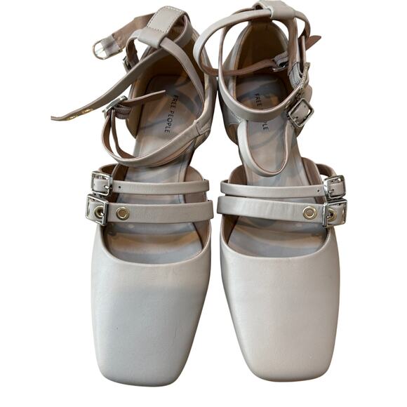 NWOT Free People Free People Hart Flat Beige Size 9.5 US - Picture 5 of 9